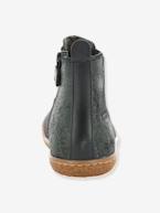 Botas para menina Vermillon da KICKERS® efeito irisado Azul escuro liso+Preto escuro liso 