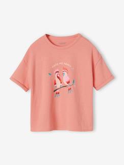 Menina 2-14 anos-T-shirts-T-shirt com motivo, em malha com relevo, para menina