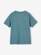 Lote de 3 t-shirts sortidas de mangas curtas, para menino azul-azure+branco mesclado+cappuccino+verde+verde-água 