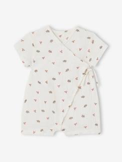 Pijama personalizável, em gaze de algodão, para bebé
