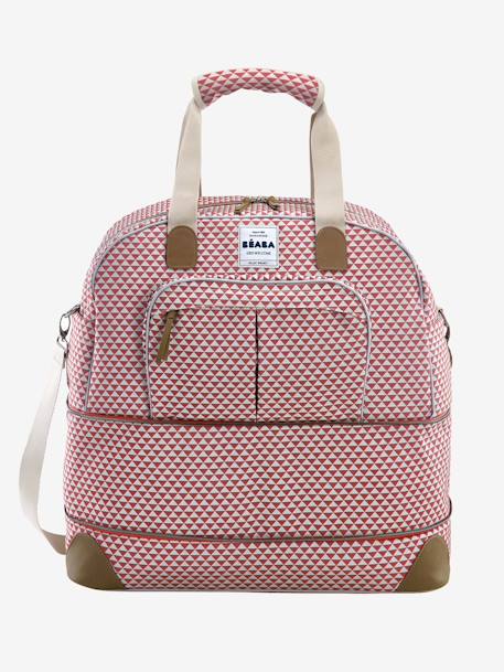 Saco de mudas Amsterdam, da BEABA Vermelho escuro estampado 