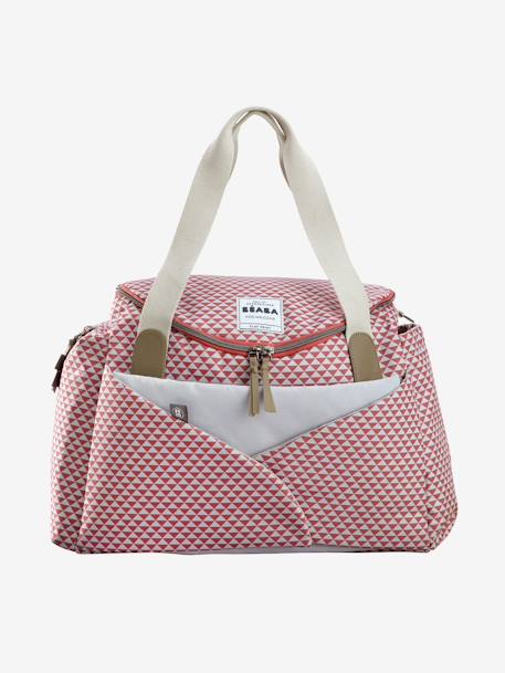 Saco de mudas Sydney II, da BEABA Cinzento claro estampado+Vermelho medio estampado 