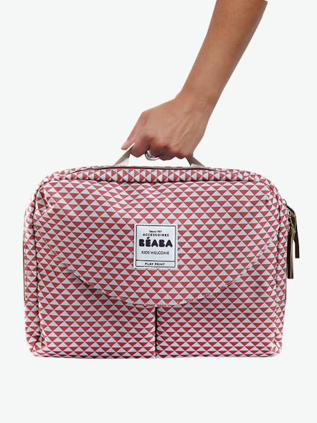 Saco de mudas Sydney II, da BEABA Cinzento claro estampado+Vermelho medio estampado 