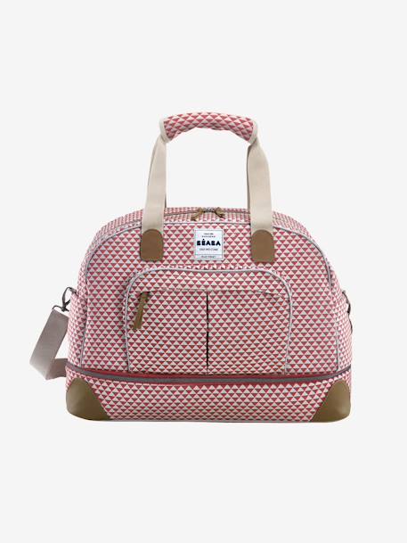 Saco de mudas Amsterdam, da BEABA Vermelho escuro estampado 