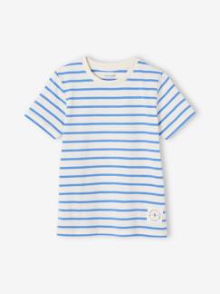 Menino 2-14 anos-T-shirts, polos-T-shirt de mangas curtas, estilo marinheiro, para menino