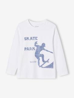 Menino 2-14 anos-T-shirts, polos-Camisola Basics com motivo, mangas compridas, para menino
