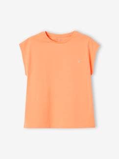 Menina 2-14 anos-T-shirts-T-shirt lisa Basics, mangas curtas, para menina
