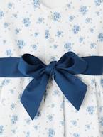 Vestido estampado às flores, especial cerimónia, para menina azul estampado+estampado rosa 