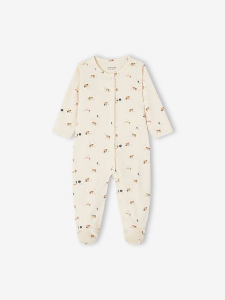 Lote de 2 pijamas, em interlock, para bebé toupeira 