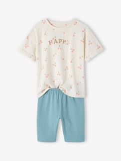 Menina 2-14 anos-Conjuntos-Conjunto t-shirt e calções justos, para menina