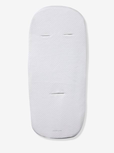 Lote de 2 capas de proteção universais para colchão de alcofa, da Vertbaudet Branco+Cinza/nuvens 