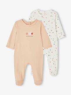 Bebé 0-36 meses-Lote de 2 pijamas estampados, em jersey, para recém-nascido