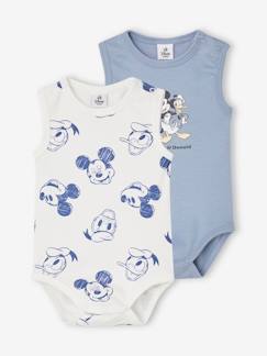 Bebé 0-36 meses-Lote de 2 bodies de cavas, Disney® Mickey e Donald, para bebé