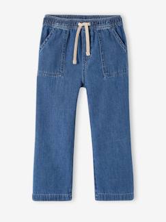 Menina 2-14 anos-Jeans -Jeans direitos loose, fáceis de vestir