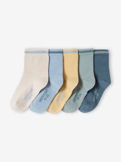 Bebé 0-36 meses-Meias, collants-Lote de 5 pares de meias coloridas, para bebé menino