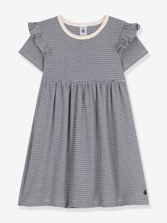 Menina 2-14 anos-Vestido de mangas curtas, da PETIT BATEAU