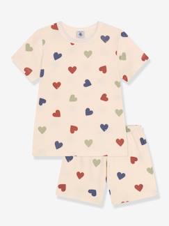 Menina 2-14 anos-Pijama estampado aos corações, da PETIT BATEAU