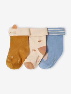 Bebé 0-36 meses-Meias, collants-Lote de 3 pares de meias "animais", para bebé