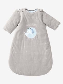 Móveis e Têxtil-Lar-Saco de bebé com mangas amovíveis, em veludo, tema Lobo-do-ártico