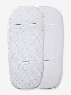 Puericultura-Carrinhos de bebé-Lote de 2 capas de proteção universais para colchão de alcofa, da Vertbaudet