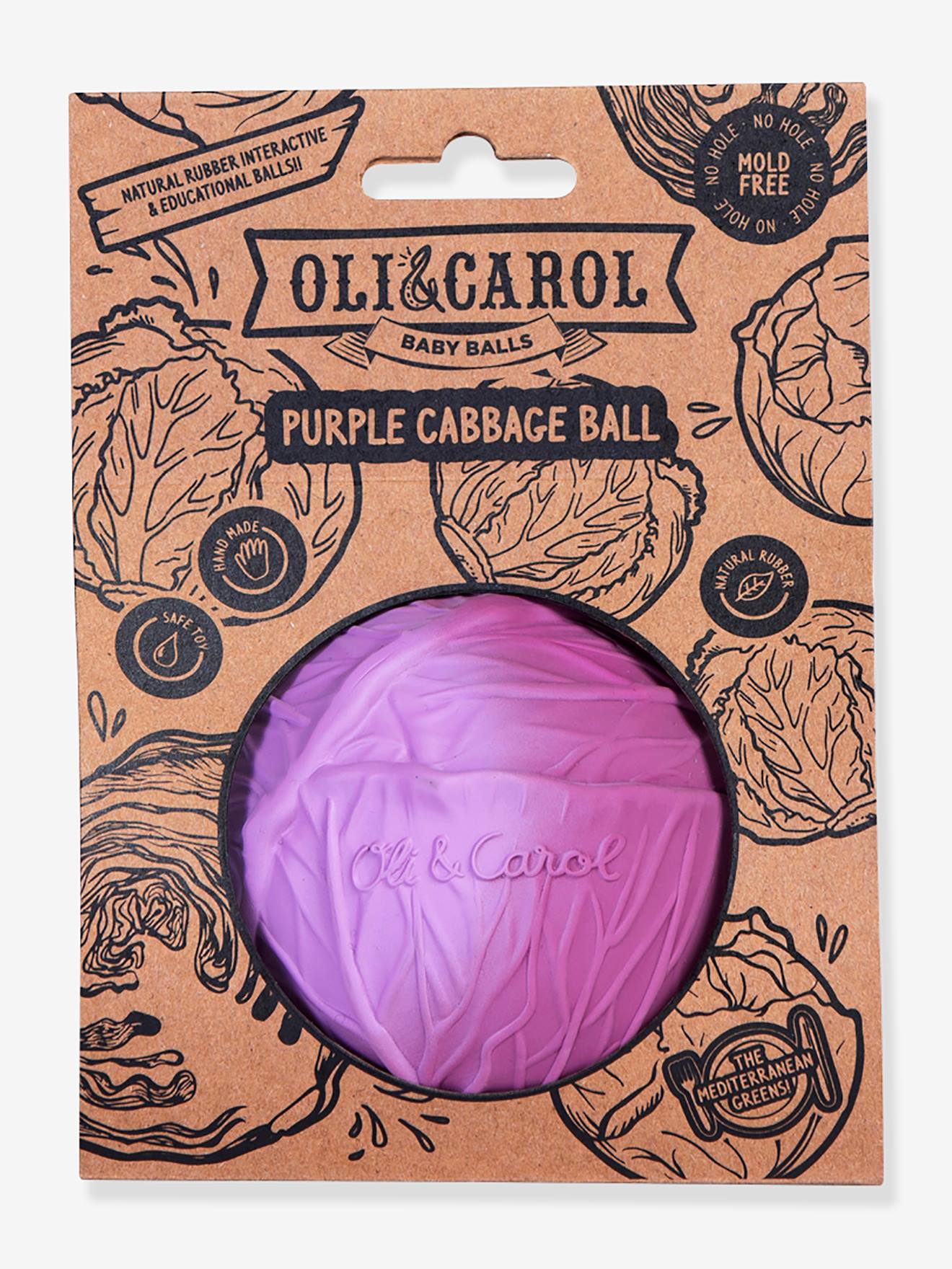 Bola Couve Roxa - OLI & CAROL violeta