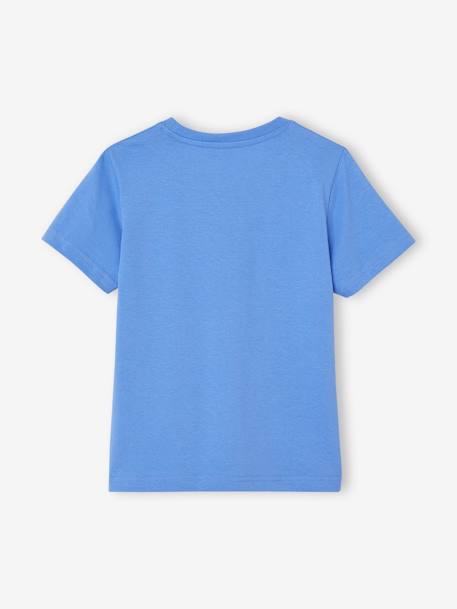 Lote de 3 t-shirts sortidas de mangas curtas, para menino azul-azure+branco mesclado+cappuccino+verde+verde-água 