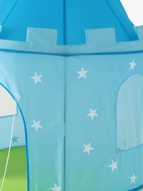 Tenda de brincar tipo castelo, para menino Azul-claro liso 
