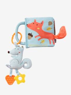 Brinquedos-Doudous e brinquedos em tecido-Livro de atividades + boneco esquilo com mordedores
