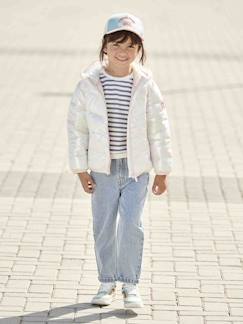 Menina 2-14 anos-Casacos, blusões-Blusões-Blusão leve com efeito brilhante, para menina