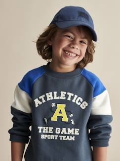 Menino 2-14 anos-Camisolas, casacos de malha, sweats-Sweatshirts-Sweat colorblock de desporto, para menino
