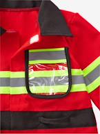 Disfarce de bombeiro Vermelho medio liso com motivo 