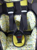 Cadeira-auto VERTBAUDET Kidsit+ grupo 1/2/3 Cinza estrelas+Verde triângulos 