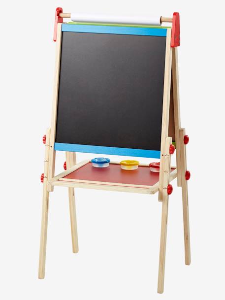 Quadro com cavalete 3 em 1, Hape Cinza-claro liso com decoração 