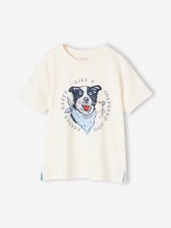 Menino 2-14 anos-T-shirts, polos-Camisola com cão, para menino