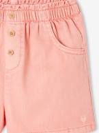 Calções coloridos, fáceis de vestir, para menina amarelo-pastel+marinho+rosa-blush 