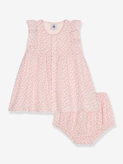 Bebé 0-36 meses-Vestido + calções bloomer, da PETIT BATEAU