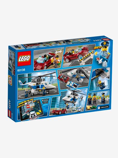 60138 A Perseguição em Helicóptero, Lego City Cinzento medio bicolot/multico 