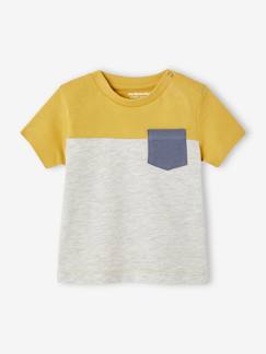 T-shirts-Bebé 0-36 meses-T-shirt colorblock de mangas curtas, para bebé