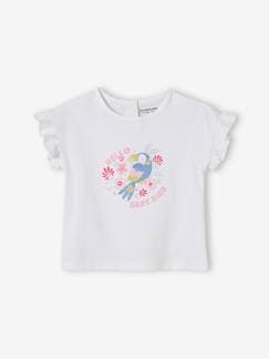 T-shirts-Bebé 0-36 meses-T-shirt Tucano, com folho nas mangas, para bebé