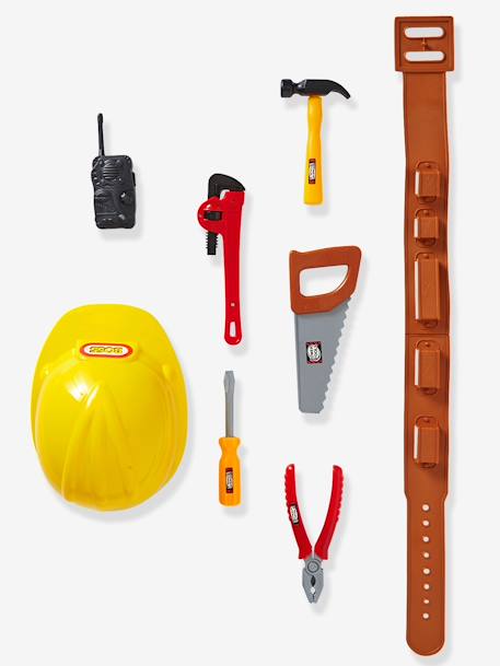 Disfarce de pedreiro com acessórios Laranja medio liso com motivo 