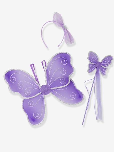 Disfarce de fada para menina Violeta medio liso com motivo 