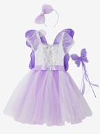 Disfarce de fada para menina Violeta medio liso com motivo 