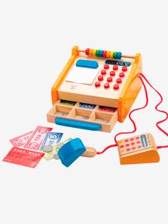 Brinquedos-Cozinhas e Acessórios-Caixa registadora em madeira, da Hape