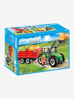 Brinquedos-Figuras e mundos imaginários-6130 Trator com atrelado, da Playmobil