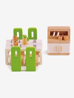 Brinquedos-Figuras e mundos imaginários-Sala de jantar em madeira, da Hape