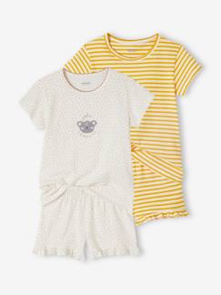 Menina 2-14 anos-Pijamas-Lote de 2 pijamas animais, para menina
