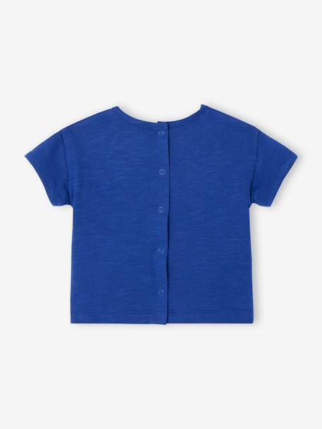 T-shirt 'sol' de mangas curtas, para bebé azul-rei 