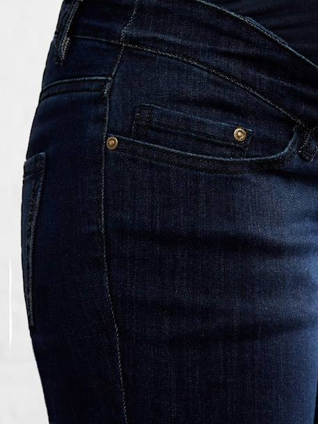 Jeans slim, entrepernas 85 cm, para grávida Ganga black+Ganga brut+Ganga cinza 