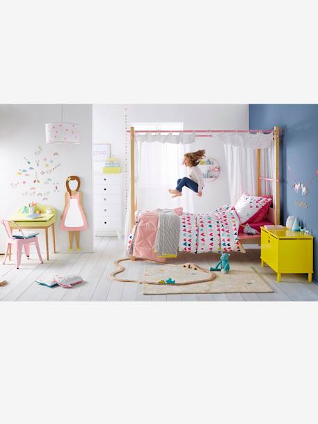 Lençol-capa liso para criança Azul+Cinzento+Fuchia+Rosa 