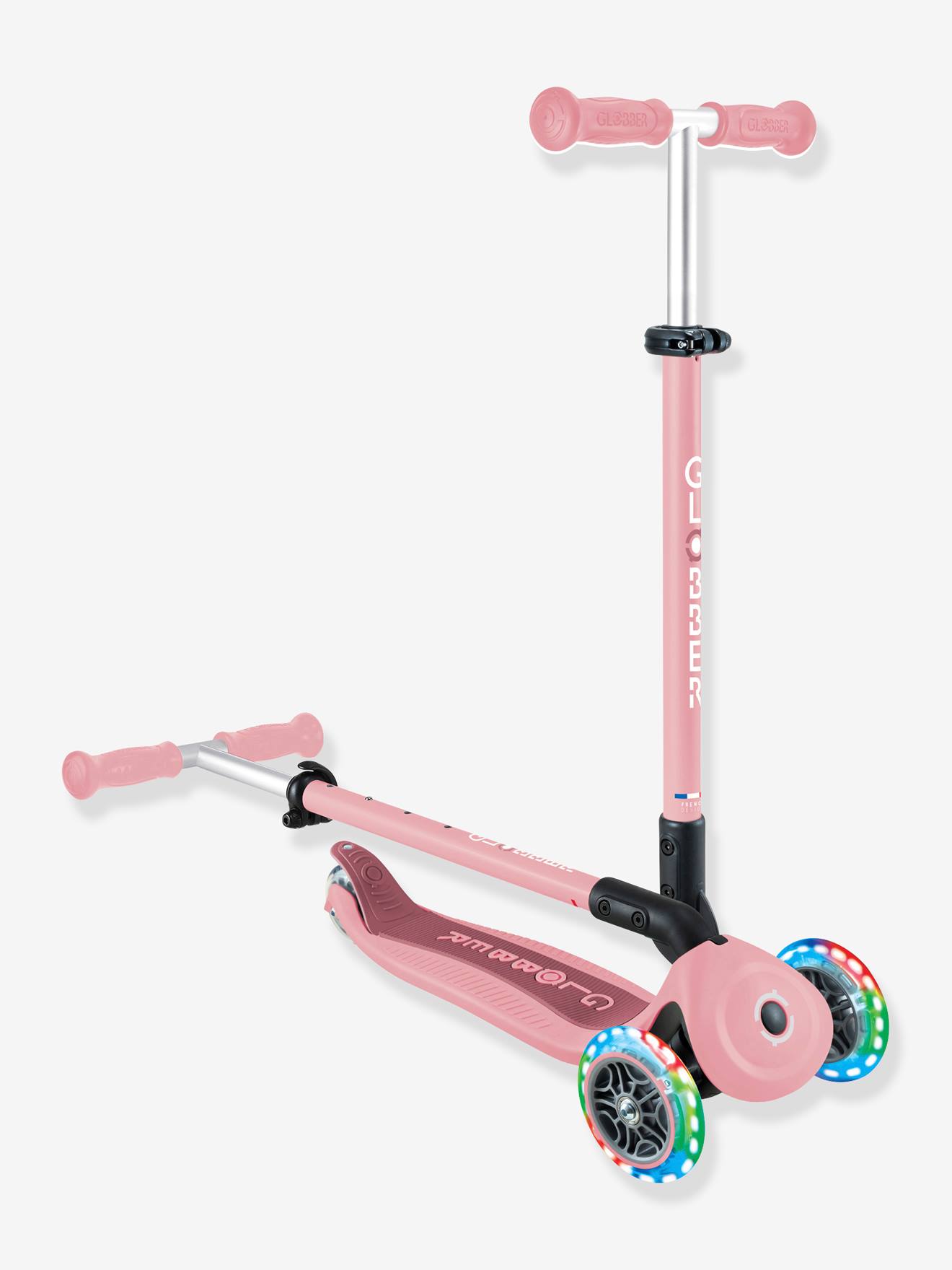Trotinete evolutiva - Go-Up Active Lights - GLOBBER rosa-pálido